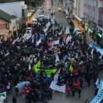 Multitudinarias marchas en Santa Cruz en defensa de la universidad pública